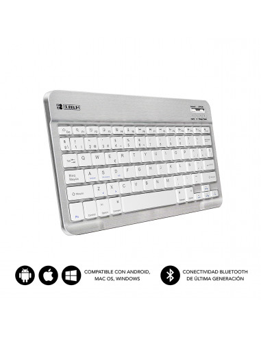 Subblim Smart Backlit Teclado Bluetooth con Touchpad Gris