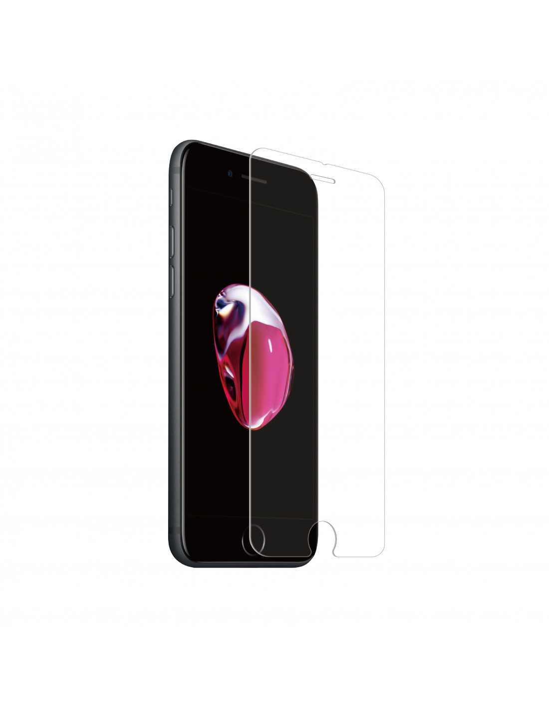muvit for change funda compatible con Apple iPhone 15 Pro Max + protector  de pantalla vidrio templado plano marco negro