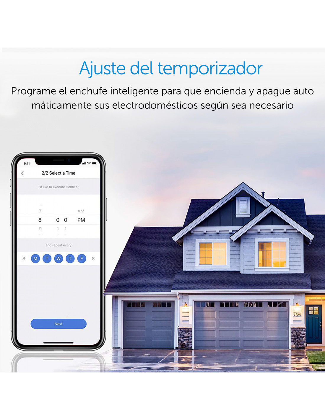 meross Enchufe inteligente para exteriores, enchufe WiFi impermeable para  exteriores, compatible con Apple HomeKit,  Alexa, Google Assistant y
