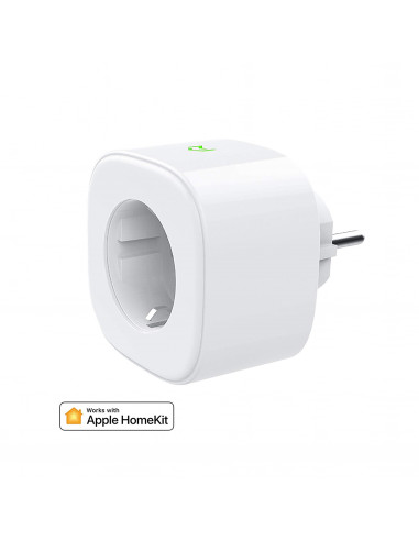 Enchufe inteligente Mini HomeKit, enchufe de salida WiFi inteligente  compatible con Apple HomeKit,  Alexa y Google Assistant Enchufe de  control