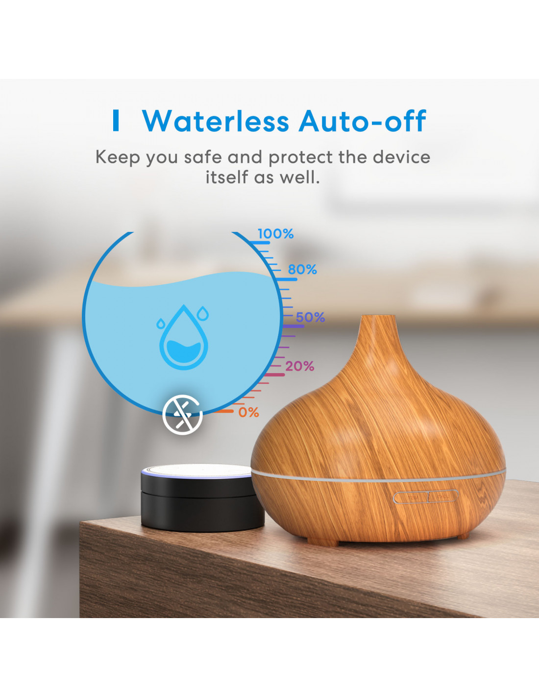 meross Difusor inteligente de aceite esencial WiFi funciona con Apple  HomeKit y Alexa, difusor ultrasónico de aromaterapia y humidificador de  niebla