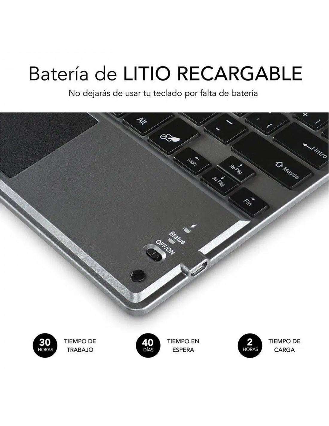 Teclado compacto inalámbrico por bluetooth subblim - Depau