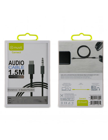Adaptador Jack 3.5mm Salida Audio + Micro M/M > Informatica
