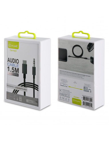 Cable adaptador de auriculares tipo c salida minijack 3,5mm