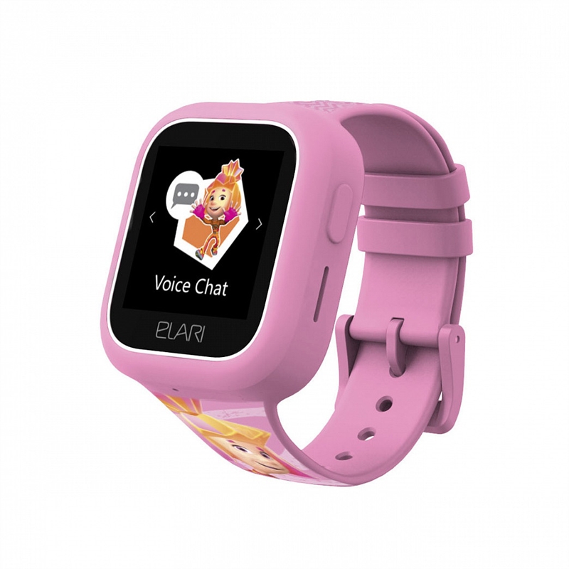 Elari smartwatch Fixitime Lite para niños con GPS/LBS,      seguimiento y botón SOS rosa