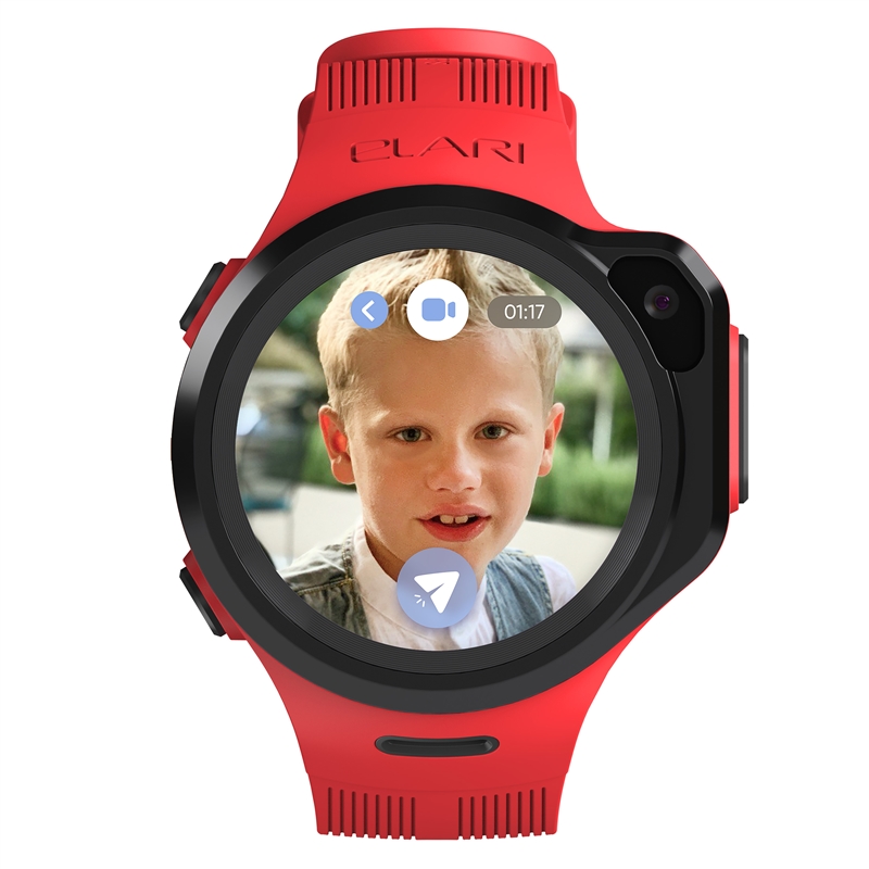 Elari smartwatch Kidphone 4GR Reloj GPS/LBS/WI-FI,          pantalla redonda,cámara y resistente a salpicaduras rojo