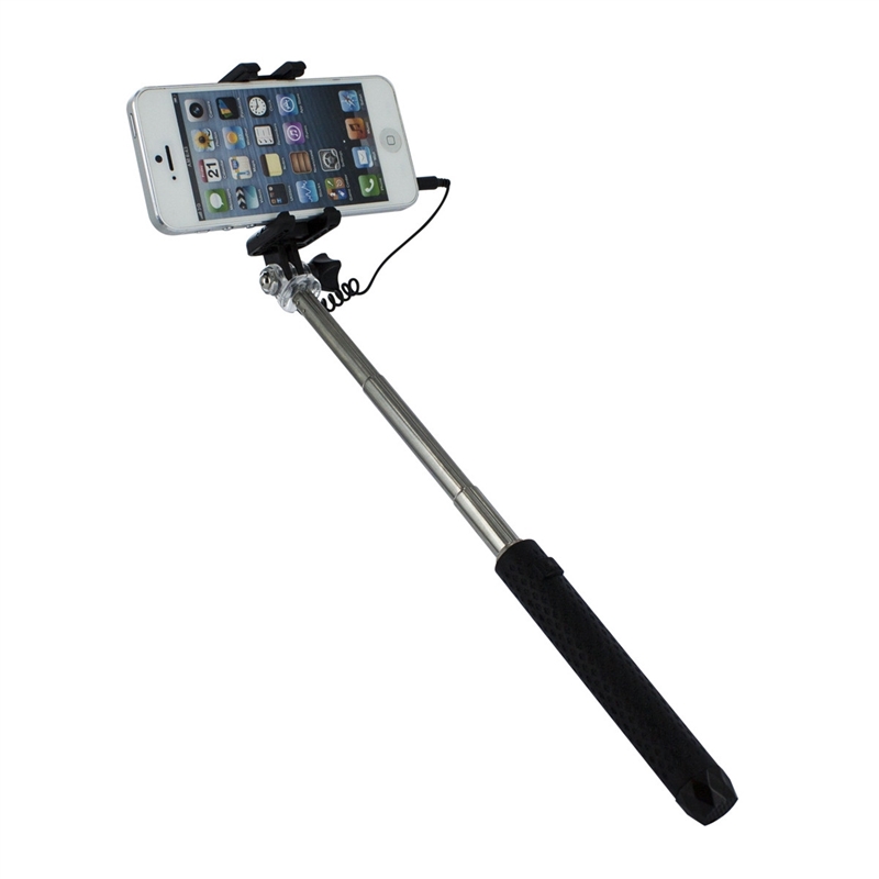 muvit palo selfie jack 3,5mm mini hasta 5,5" negro
