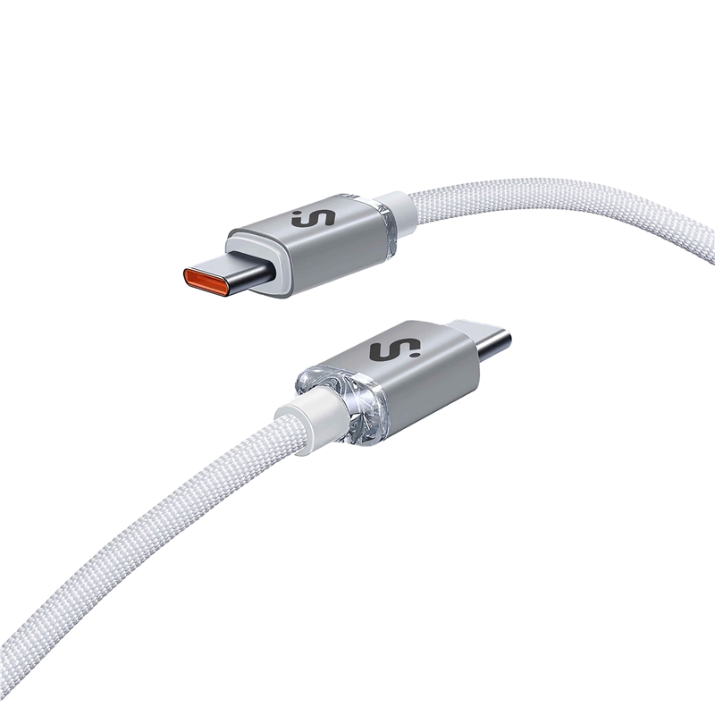 Subblim cable Optimus 60W Tipo C 2m smart chip white