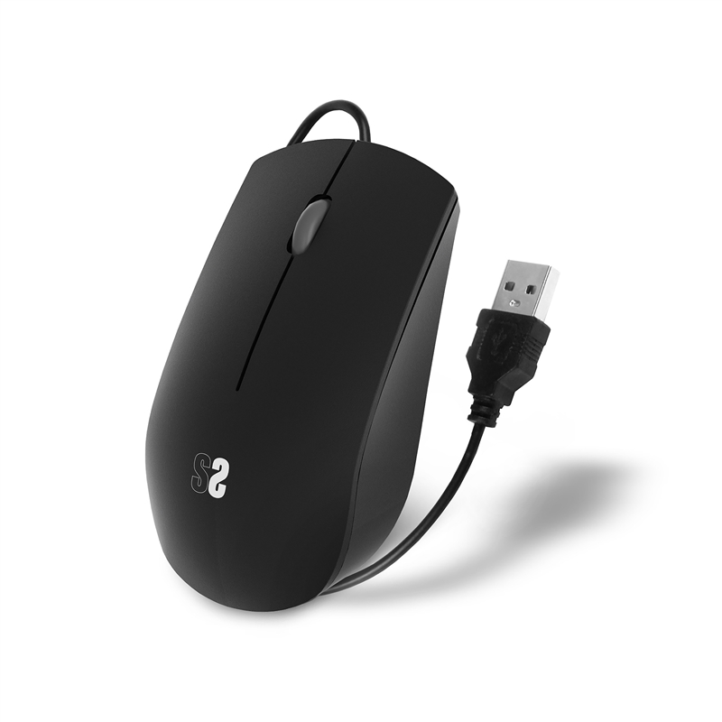 Subblim Business ratón silencioso con cable USB 1200 DPI negro