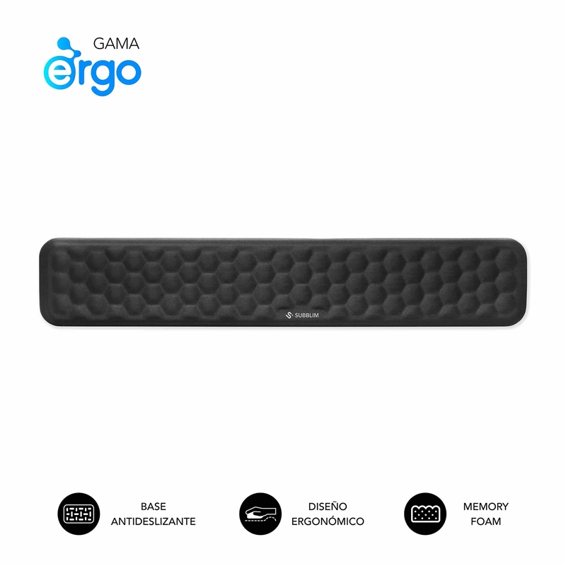Subblim alfombrilla teclado Airpadding wrist rest negro