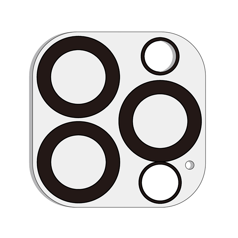 Tiger protector cámara compatible con Apple iPhone 13 Pro Max vidrio templado